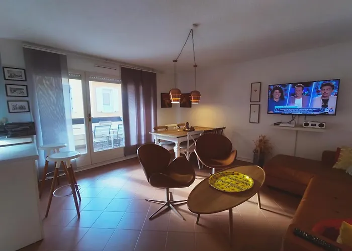 Super Appartement 2 A 6 Pers Garage Prive, Centreville, Plage 150M, 2 Terrasses